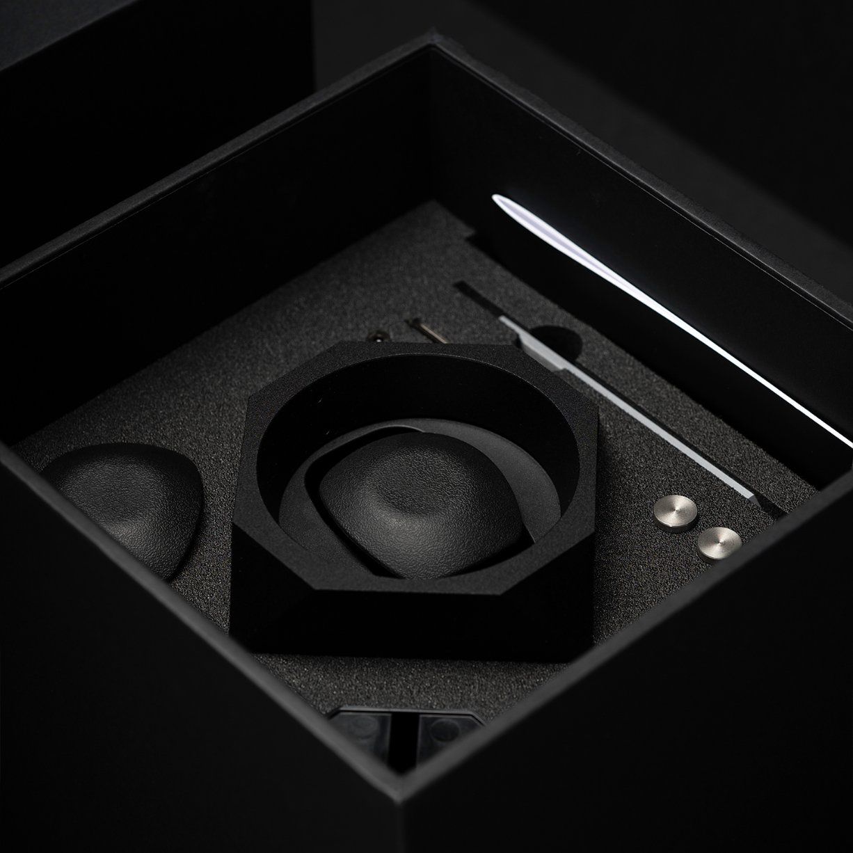 Inside the hand-made packaging
