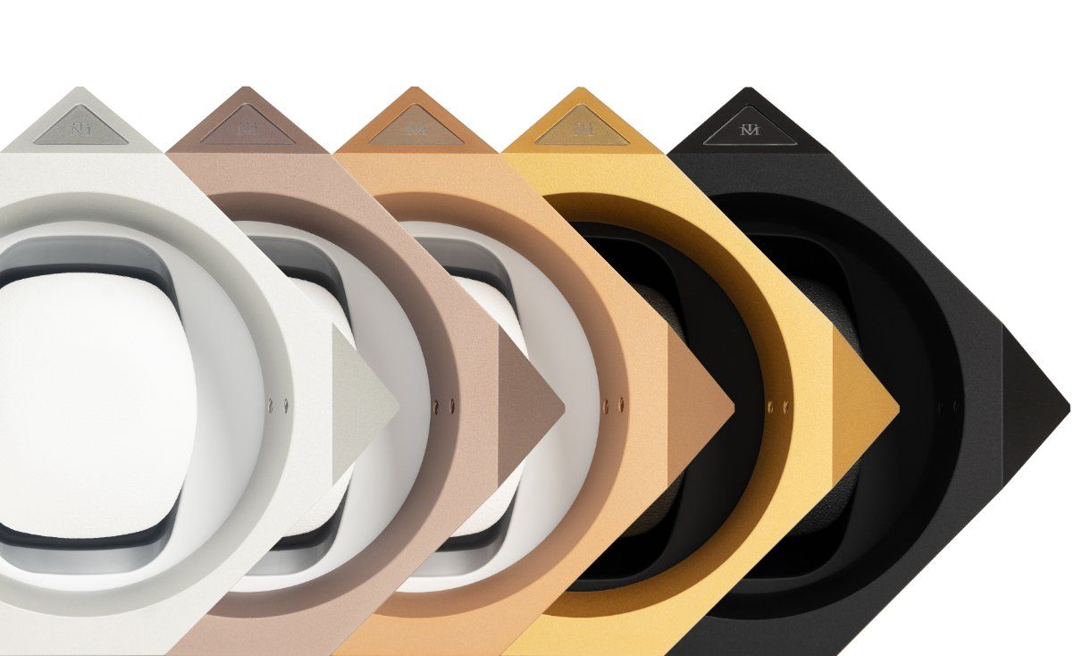 Time Machine Mark II — anodized color palette fanned out
